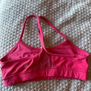 Pink Lululemon sports bra